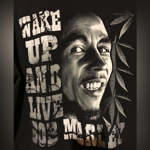 Bob Marley black rock tee Reggae music t-shirt two sided Vibrant colours! XL โค๏ธ๐ - Picture 6 of 9